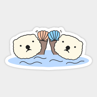 Cute Sea Otter Anime Simple Aesthetic Kawaii Animal - 2 Sticker